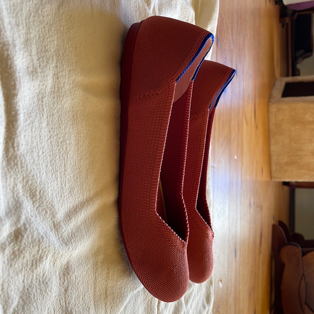 Copper rothys flats size 8
